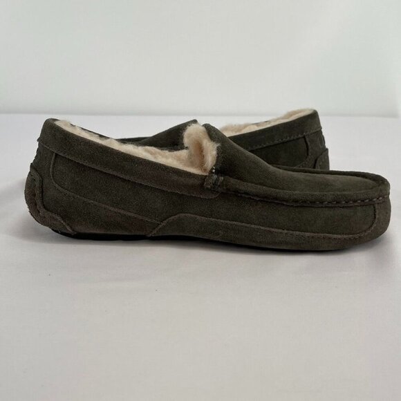 UGG Men's Ascot Slippers Charcoal Size 8 Slip On Casual Comfort - Picture 6 of 12